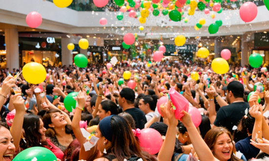 Aracaju Parque Shopping prepara chuva de balões com 150 prêmios no sábado, 7 de fevereiro