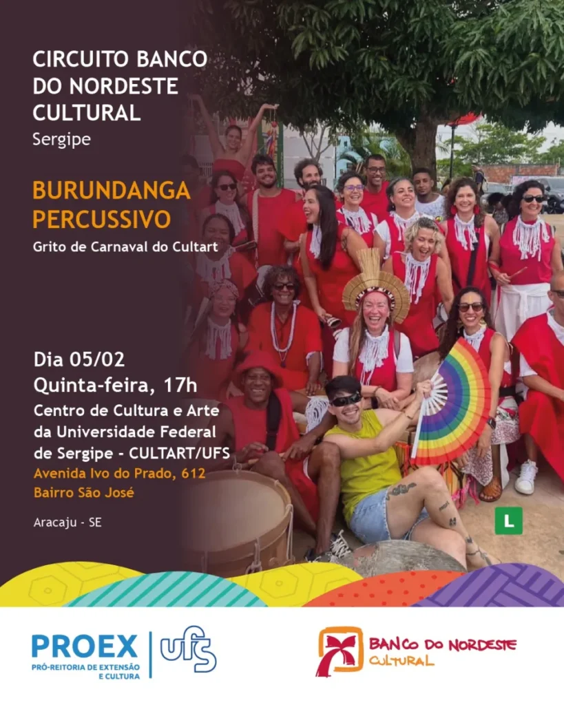 Circuito BNB Cultural começa fevereiro com sete atrações em quatro cidades de Sergipe