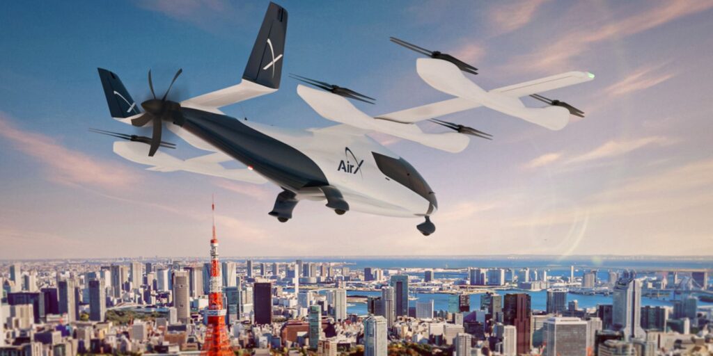 Eve Air Mobility fecha venda de dois eVTOLs para a japonesa AirX