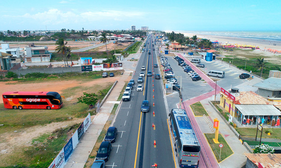 Faixa reversível da SE-100 funcionará das 8h às 19h durante o Carnaval