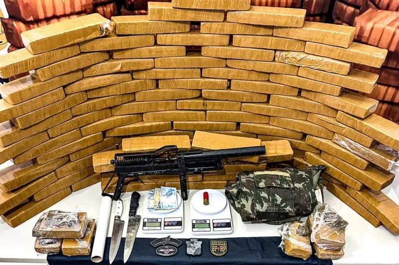 PMSE registra apreensão recorde de 1.259 kg de drogas até 20 de fevereiro de 2026