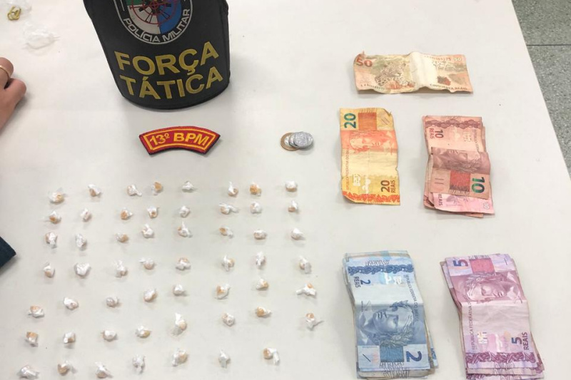 PMSE prende homem por tráfico de drogas durante ocorrência de violência doméstica na Coroa do Meio