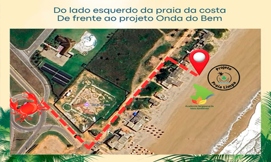 Voluntários realizam limpeza na Praia da Costa neste sábado (28)