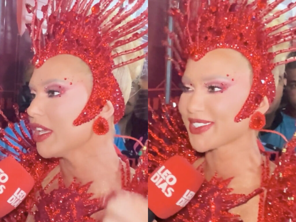 Paolla Oliveira elogia Virginia Fonseca após estreia difícil como rainha da Grande Rio