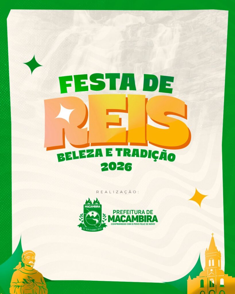 Macambira celebra a tradição com a Festa de Reis 2026; confira a programação completa.