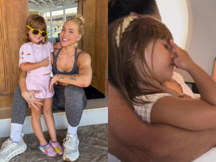 Virginia Fonseca relata turbulência em voo de volta a Goiânia; filha Maria Alice aparece rezando