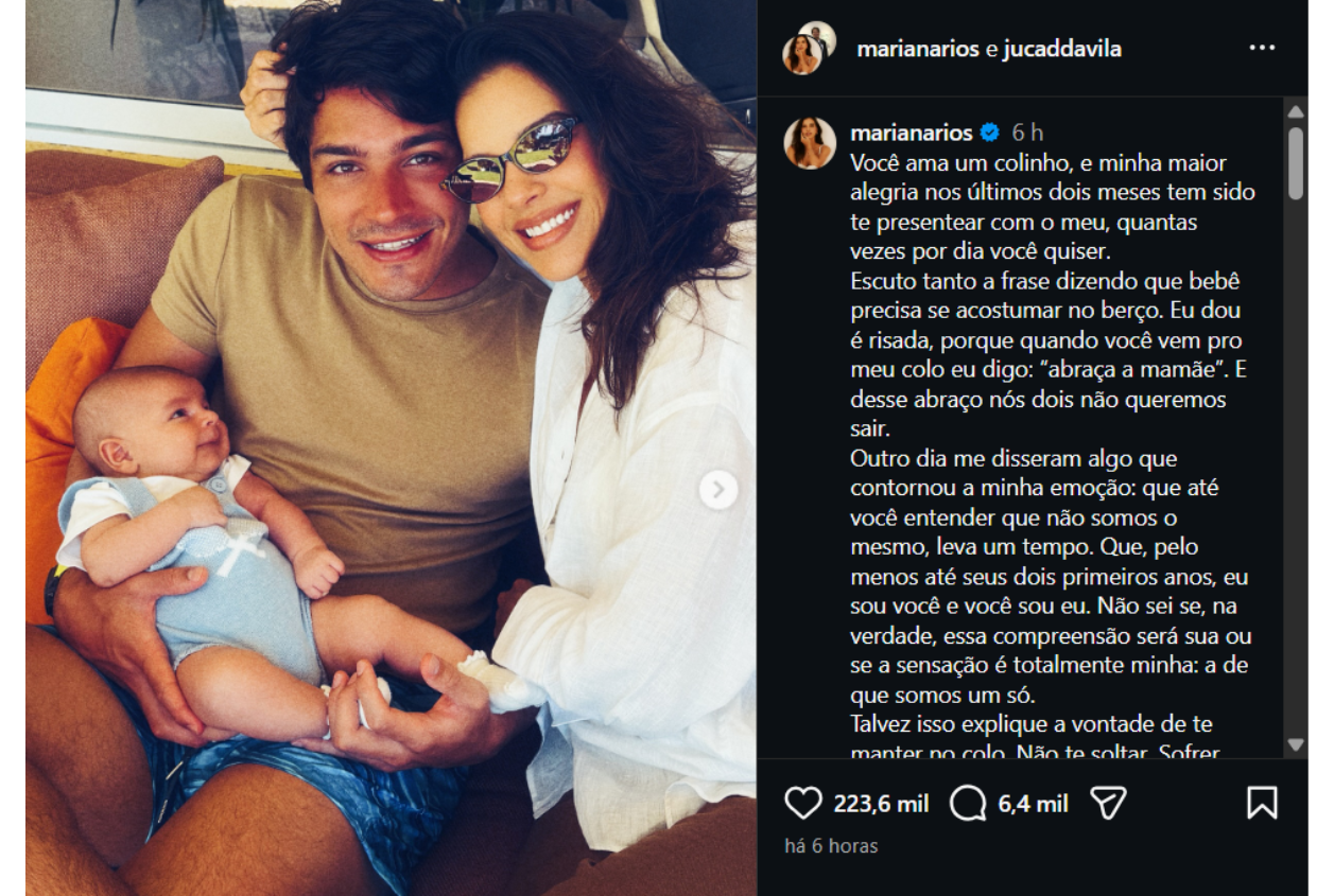 foto a cara da mae mariana rios mostra o rosto do filho pela primeira vez 1