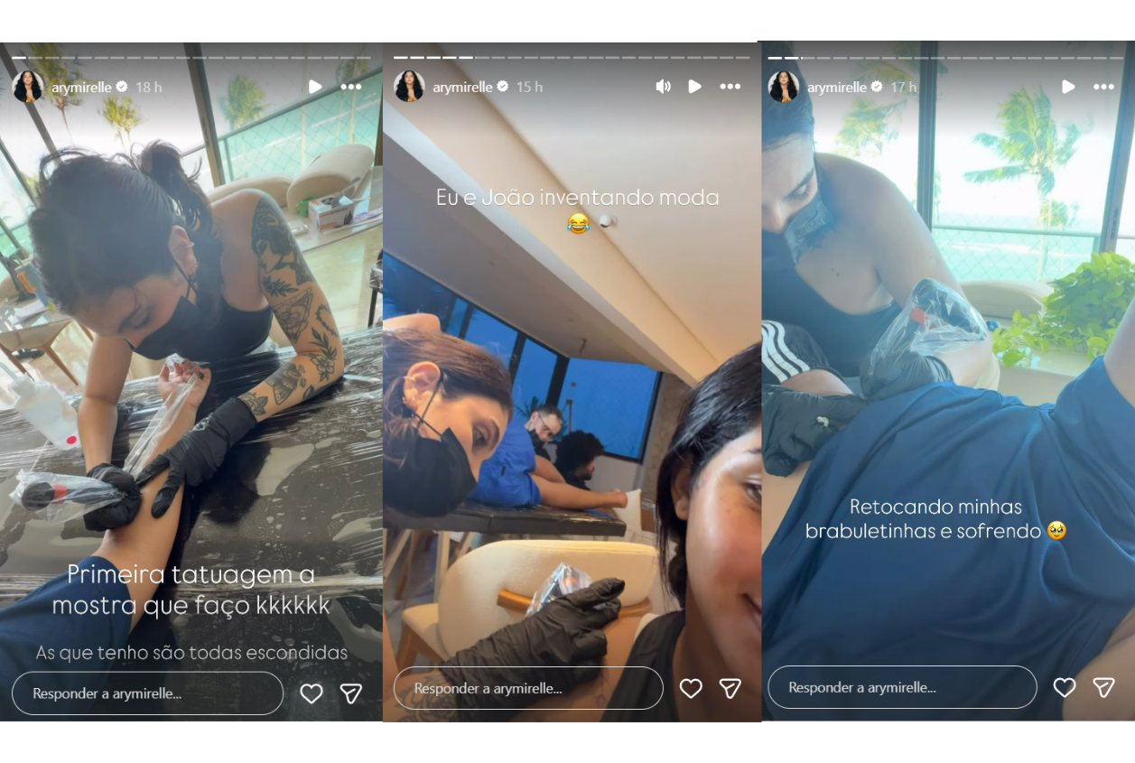 foto ary mirelle tatua o nome de joao gomes no braco e declara meu homem 1