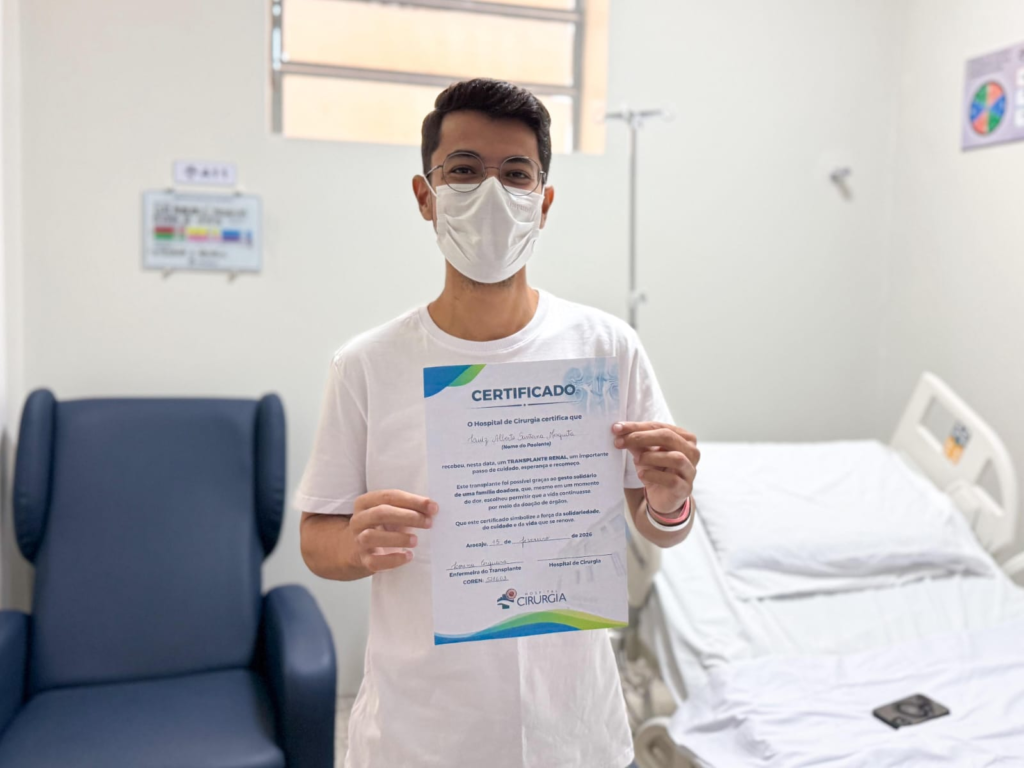 Hospital de Cirurgia fortalece Serviço de Transplante Renal com 2ª alta de paciente transplantado