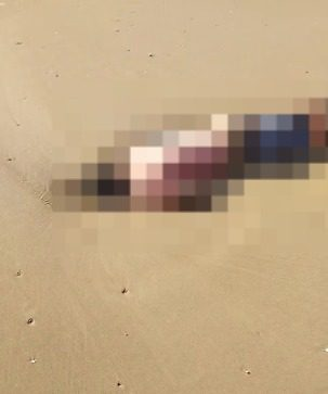 Corpo é encontrado na areia da praia na Barra dos Coqueiros