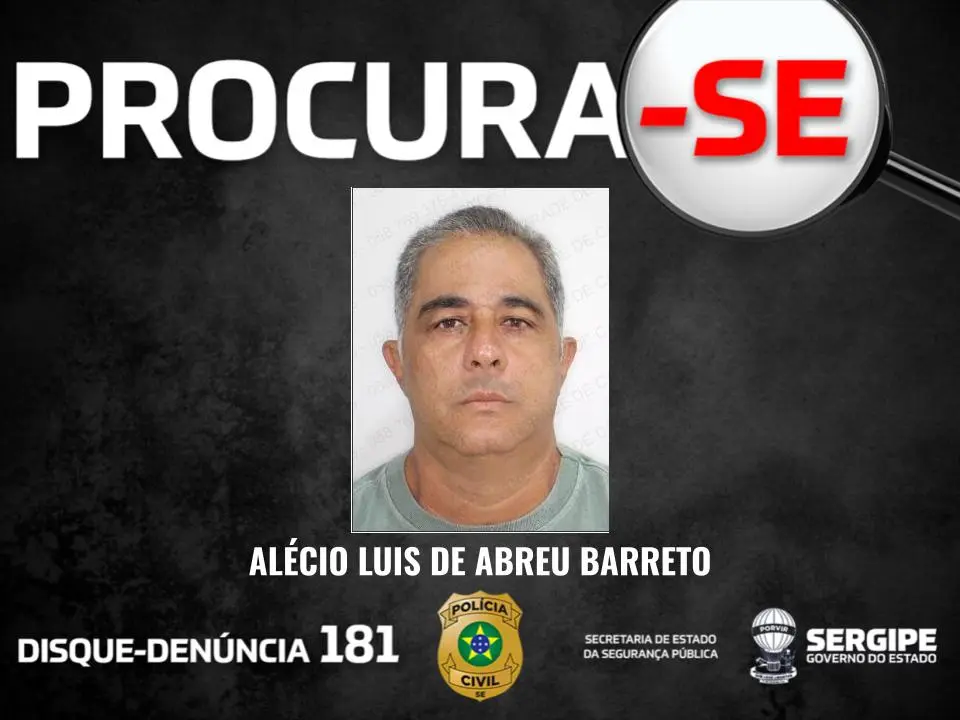 Polícia Civil divulga imagem de homem investigado por agressão a mulher em Estância