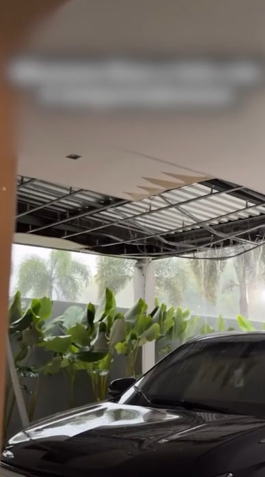 Karoline Lima mostra danos na mansão após tempestade que atingiu o Rio