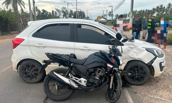Colisão transversal na SE-050, em Aracaju, deixa um ferido