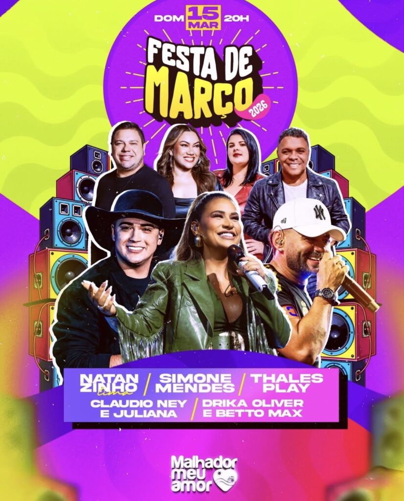 Malhador anuncia programação oficial da Festa de Março 2026