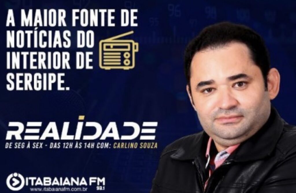 Reforço de Peso: Carlino Souza assume o comando do programa “Realidade” na Itabaiana FM