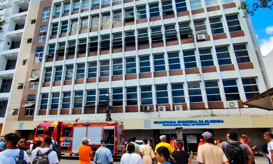 Princípio de incêndio atinge prédio da Secretaria da Fazenda de Aracaju