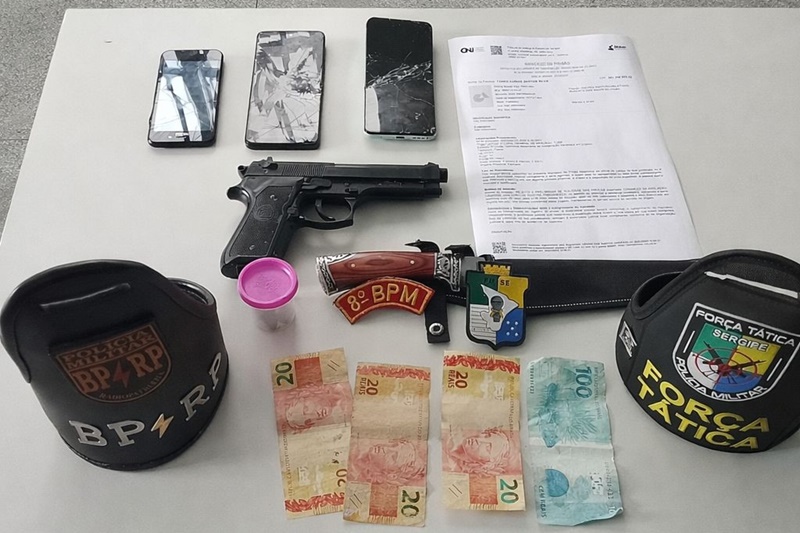Polícia Militar cumpre mandado de prisão e prende suspeito no Bairro Capucho, em Aracaju