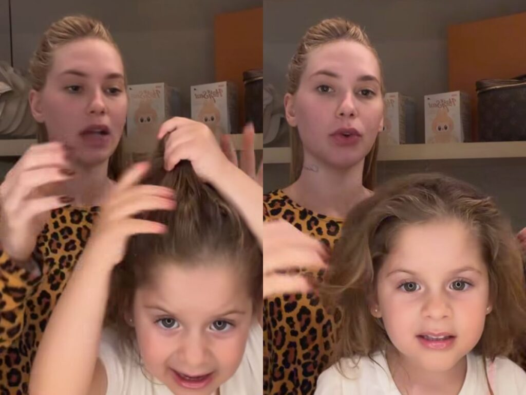 Maria Flor diz que só a mãe pode maquiá-la após vídeo de Ana Castela; Virginia publicou momento nas redes