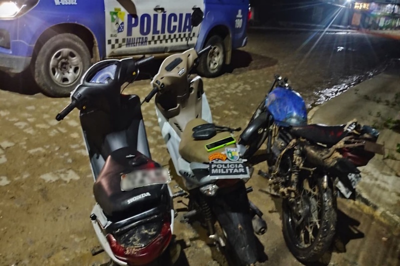 Adolescente é apreendido por ato infracional análogo a roubo e motocicletas são recuperadas em Nossa Senhora do Socorro