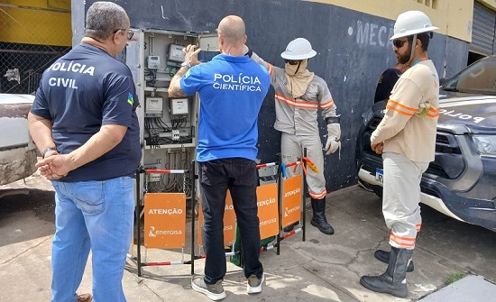 Três comerciantes são levados à delegacia por furto de energia no bairro Getúlio Vargas