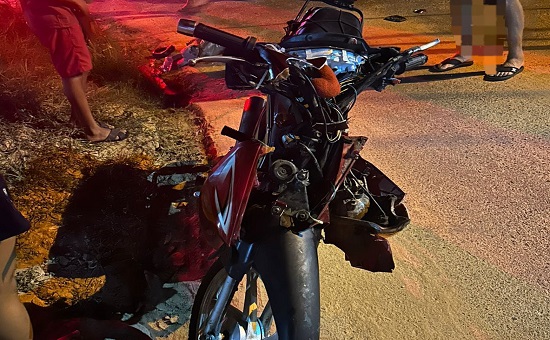 Colisão entre carro e ciclomotor deixa dois feridos na SE-270, em Salgado