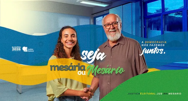 Justiça Eleitoral convoca voluntários para atuar como mesários nas eleições de 2026