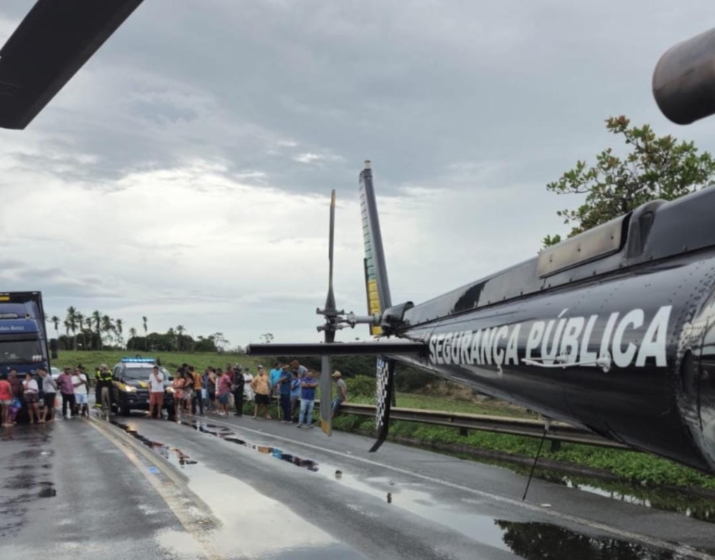 GTA atua no transporte de grávida de gêmeos envolvida em acidente na BR-101