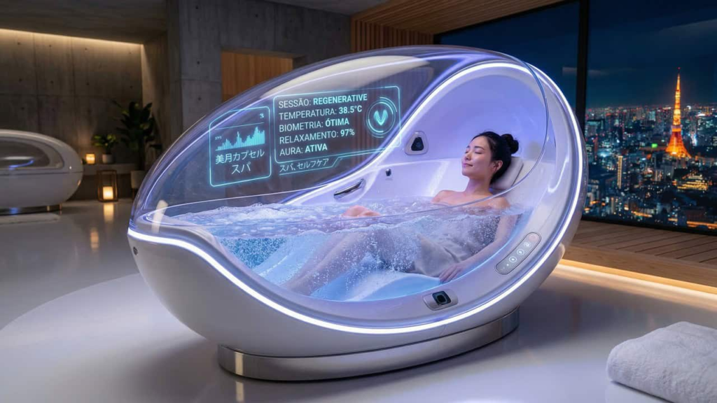 Banho do Futuro: Japão apresenta a primeira “máquina de lavar humanos” com IA