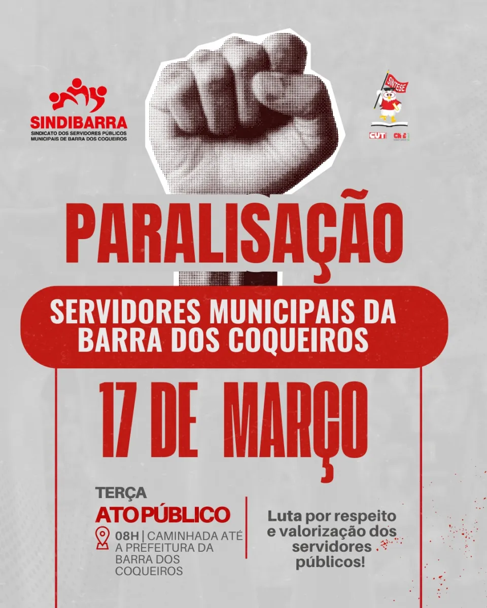paralisacao e ato na barra dos coqueiros
