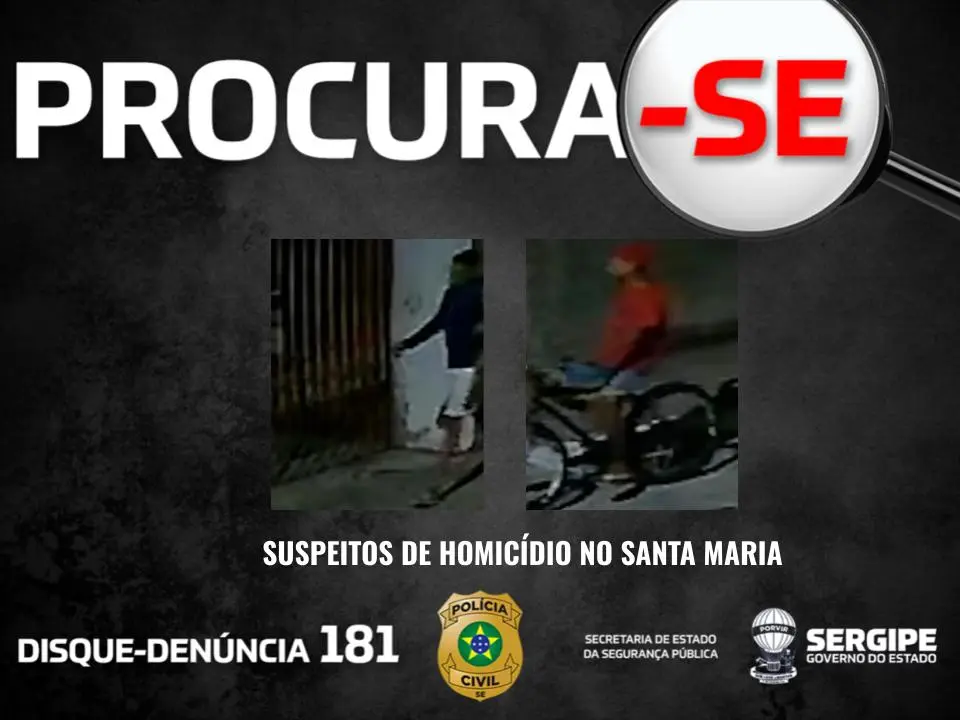 DHPP divulga imagem dos suspeitos do homicídio ocorrido no bairro Santa Maria