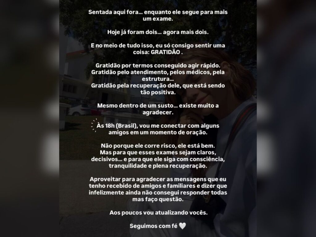 Kelly Key agradece atendimento rápido após AVC do marido e atualiza estado de saúde