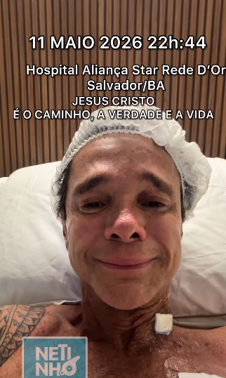 Netinho se emociona ao falar sobre retorno de linfoma durante internação em Salvador