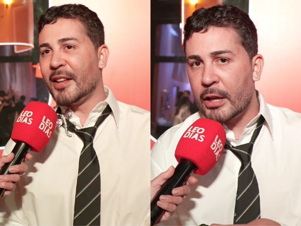 Lucas Guimarães fala sobre parceria com o ex-marido Carlinhos após lançamento de marca de beleza