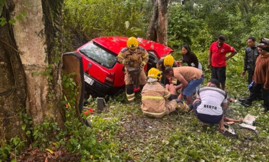 Quatro homens ficam presos às ferragens após acidente em Boquim