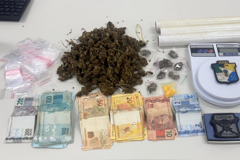 BPChoque prende homem por tráfico de drogas na Zona Norte de Aracaju