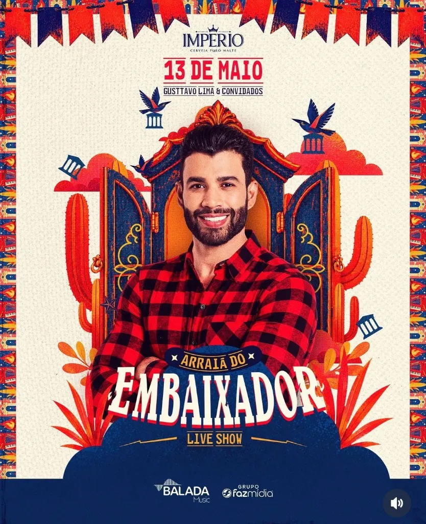 Gusttavo Lima anuncia super live direto de Lagarto; saiba como assistir