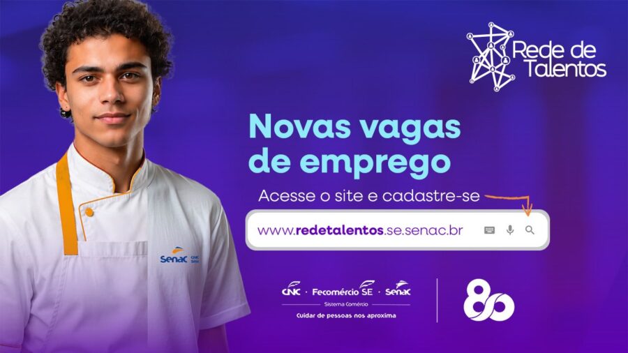 Rede de Talentos: empresas disponibilizam 65 vagas no portal de empregos do Senac Sergipe
