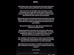 Esposa de Alberto Cowboy diz ter se sentido invadida após discussão do casal vir a público