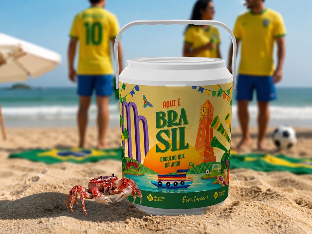Dia dos Namorados: Shopping Jardins presenteia consumidores com cooler exclusivo