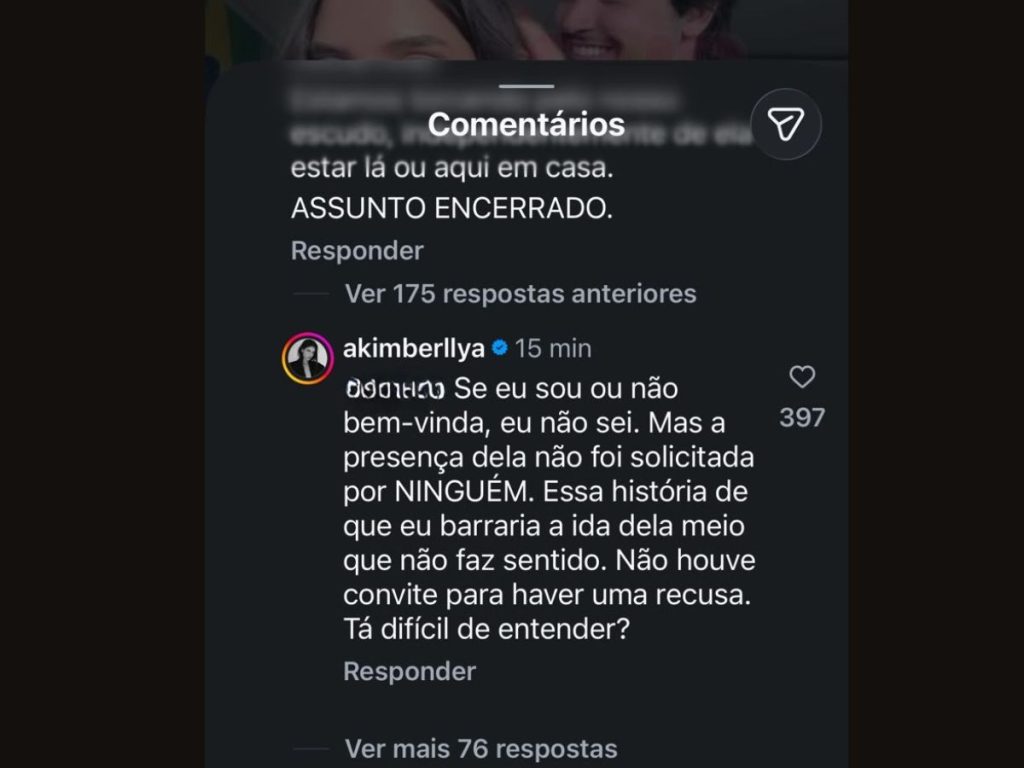 Amanda Kimberlly explica ausência de Helena na Copa e afirma: “Não houve convite”