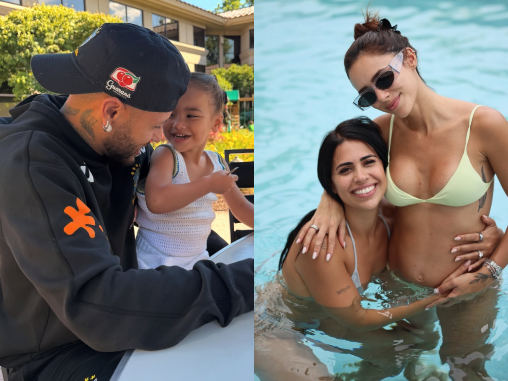 Grávida, Bruna Biancardi exibe barriga e momentos com Neymar nos EUA