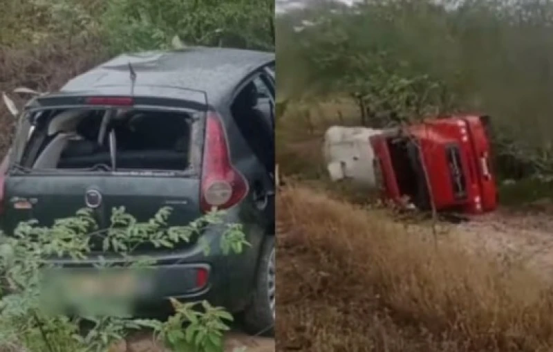 Pai e filho morrem em grave acidente entre carro e caminhão na Rodovia SE-407, em Poço Redondo