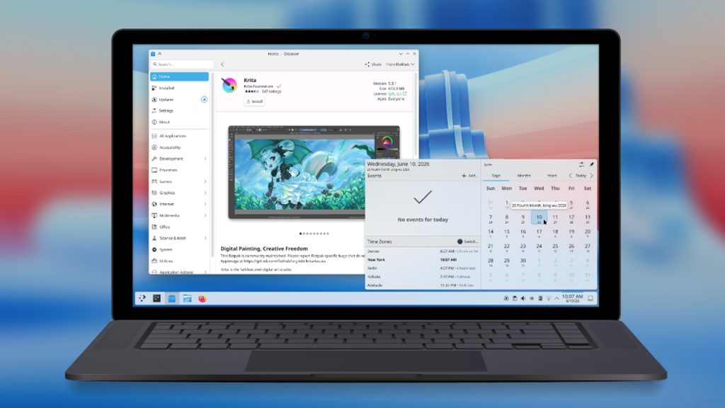 KDE Plasma 6.7 entrega área de trabalho separada por monitor após 21 anos