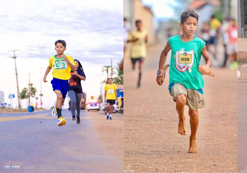 Menino que corria descalço vence corrida com tênis novo e emociona o Brasil
