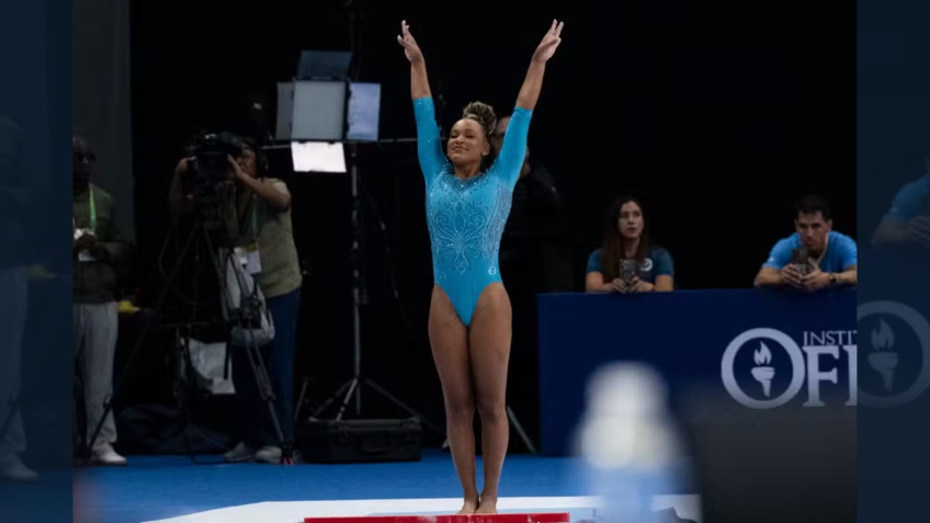Rebeca Andrade volta ao topo com ouro no Pan-Americano após dois anos