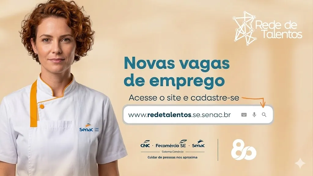 Senac Sergipe abre 32 vagas em seis setores por meio da Rede de Talentos