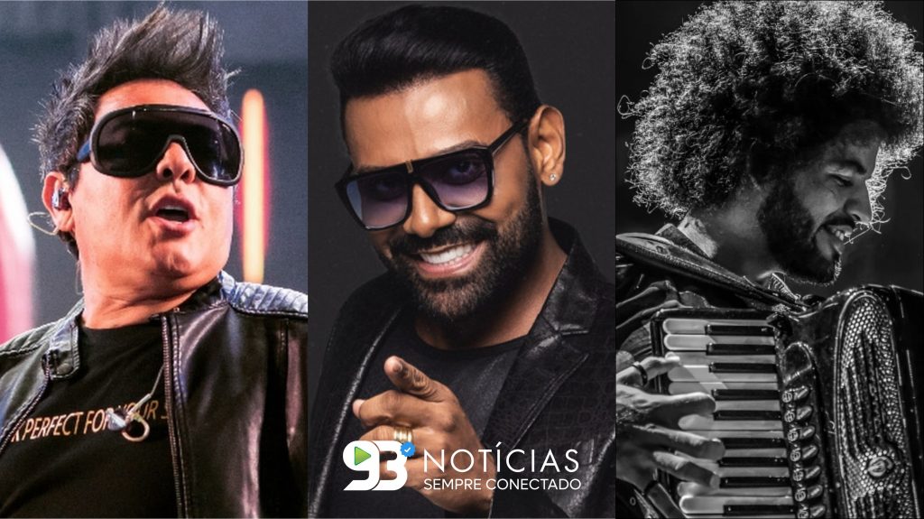 Calcinha Preta, Pablo e Erivaldo de Carira agitam o palco do Forró Caju nesta quinta-feira, 25