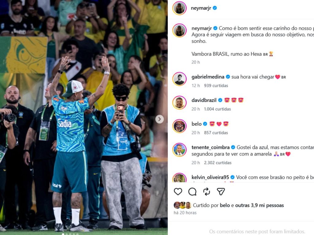 Gabriel Medina reage a postagem de Neymar após rumores de afastamento