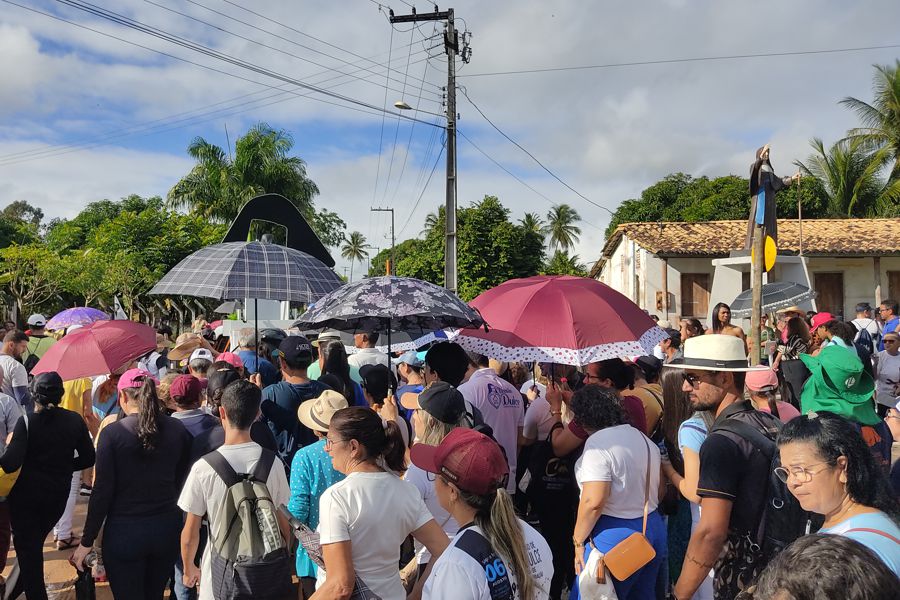 2023, 08, 06, Procissão de Santa Dulce, chegando, Santa Paulina6