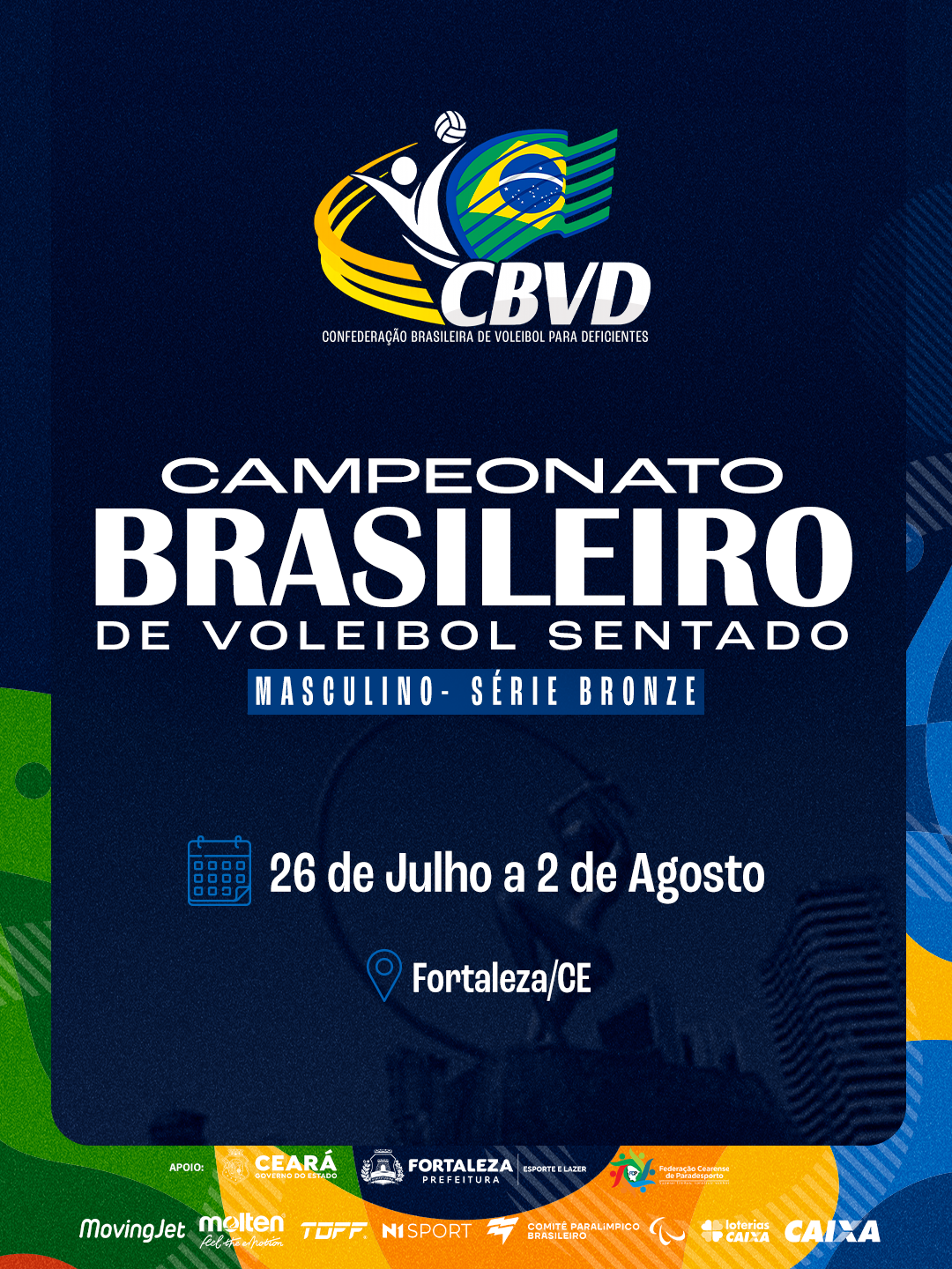Fortaleza recebe Campeonato Brasileiro de Vôlei Sentado Masculino – Série Bronze